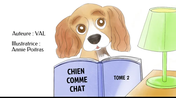 Couverture histoire animée Whisperies 'Chien comme chat : tome 2' VAL