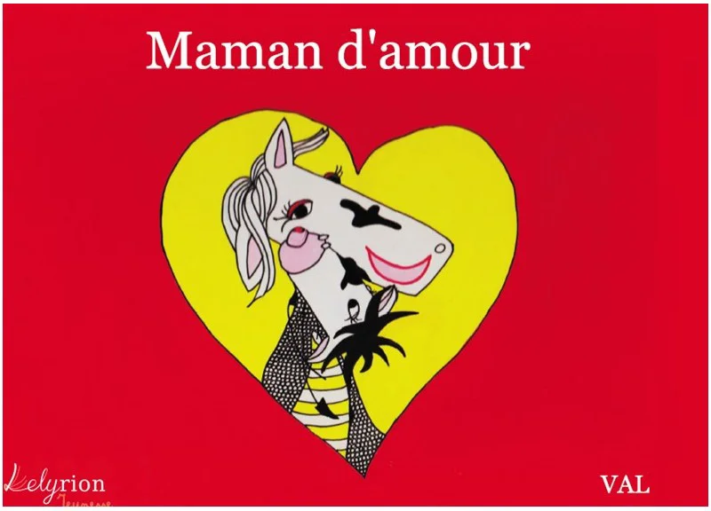 Couverture histoire album jeunesse maman 'Maman d'amour' Lelyrion VAL